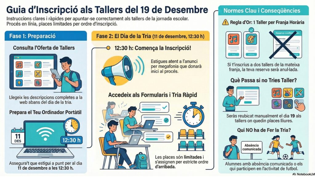 Tallers 19 de desembre | Institut Antoni Ballester